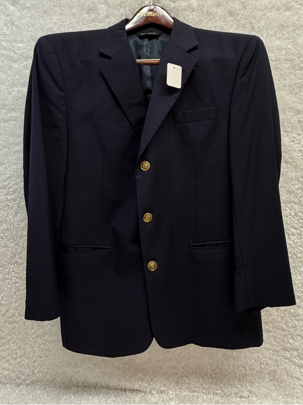 Jos. A. Bank Navy Blazer with Gold Buttons